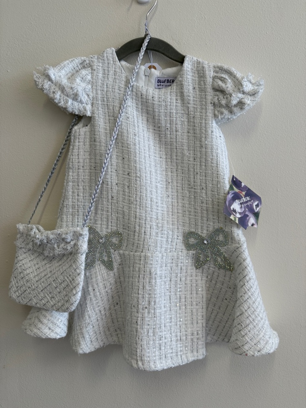 Blueberi Boulevard Tweed Dress